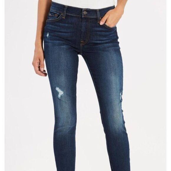 7 For All Mankind The Ankle Skinny sz 25 - Picture 1 of 6